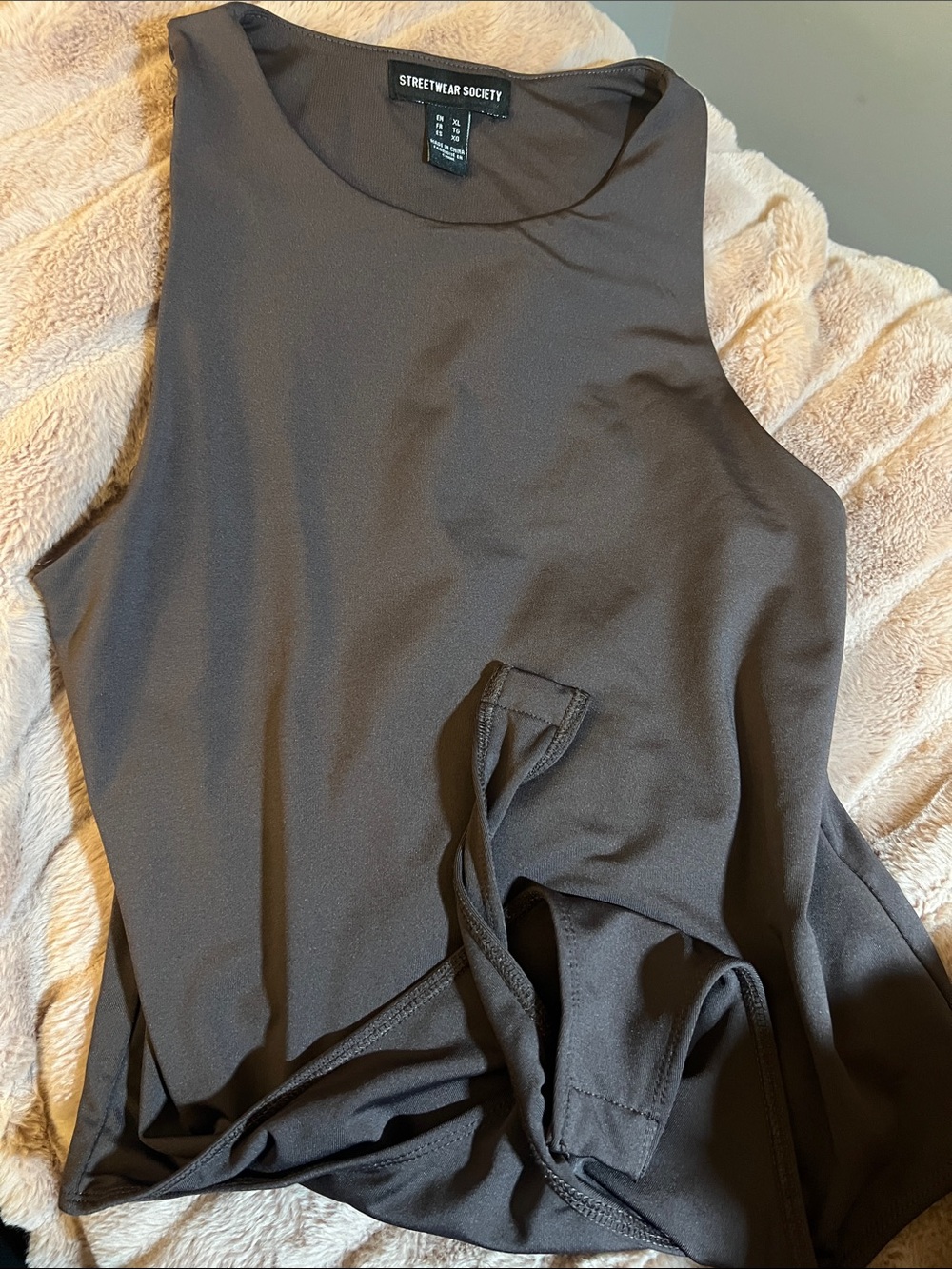 Brown Sleeveless Body Suit